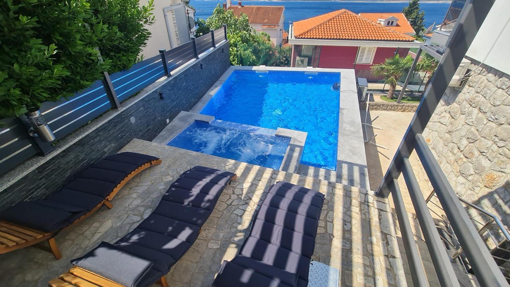 Apartments Blazevic, Heated Pool&Jacuzzi Dramalj Eksteriør bilde